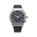 Salvatore Ferragamo 1927 Chrono Analog Black Dial Black Leather Strap Watch for Men - SFKZ00123
