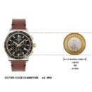Salvatore Ferragamo 1927 Chrono Analog Black Dial Brown Leather Strap Watch for Men - SFKZ00323