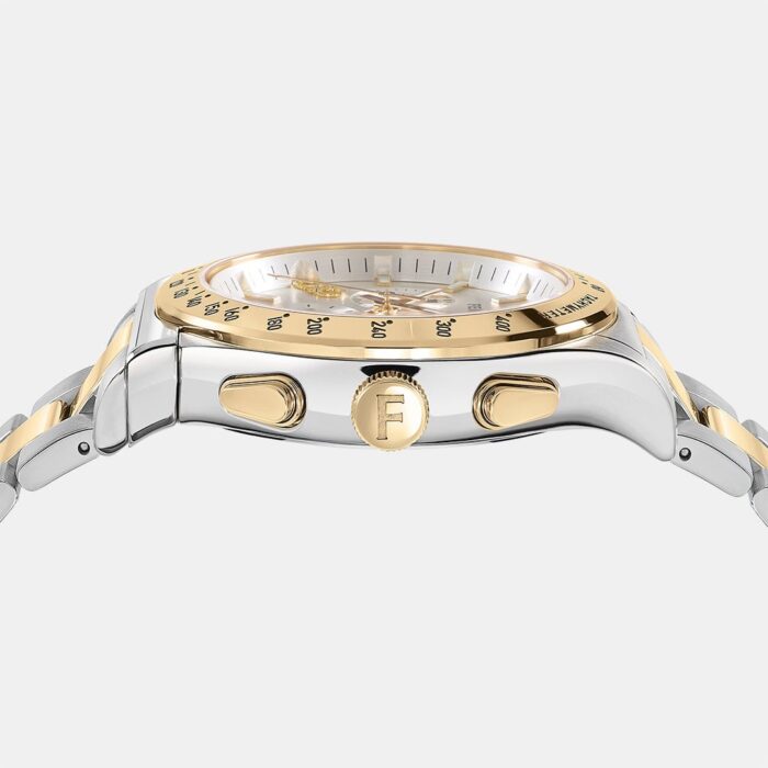 Salvatore Ferragamo 1927 Chrono Silver Dial Two Tone Steel Strap Watch for Men - SFKZ00523 - Image 3