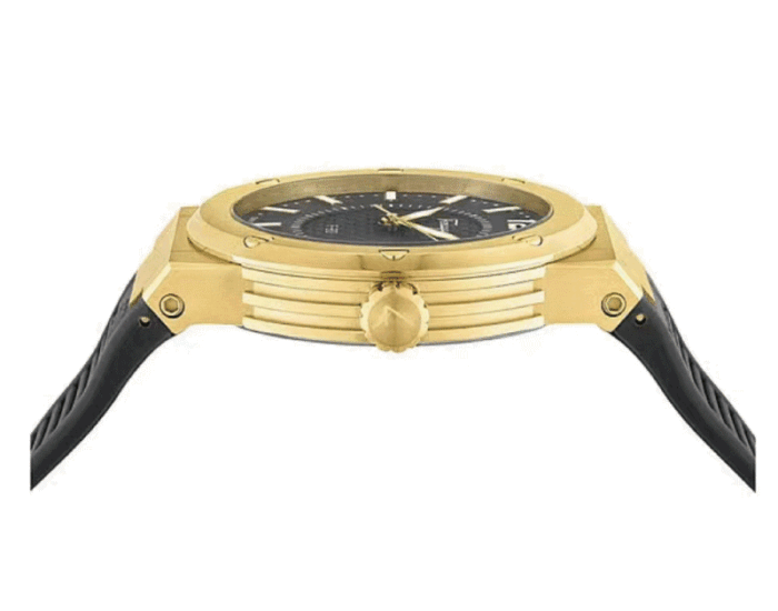 Salvatore Ferragamo F-80 Classic Black Dial Black Rubber Strap Watch for Men - SFHY01621 - Image 2