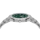 Salvatore Ferragamo F-80 Classic Green Dial Silver Steel Strap Watch for Men - SFDT02123