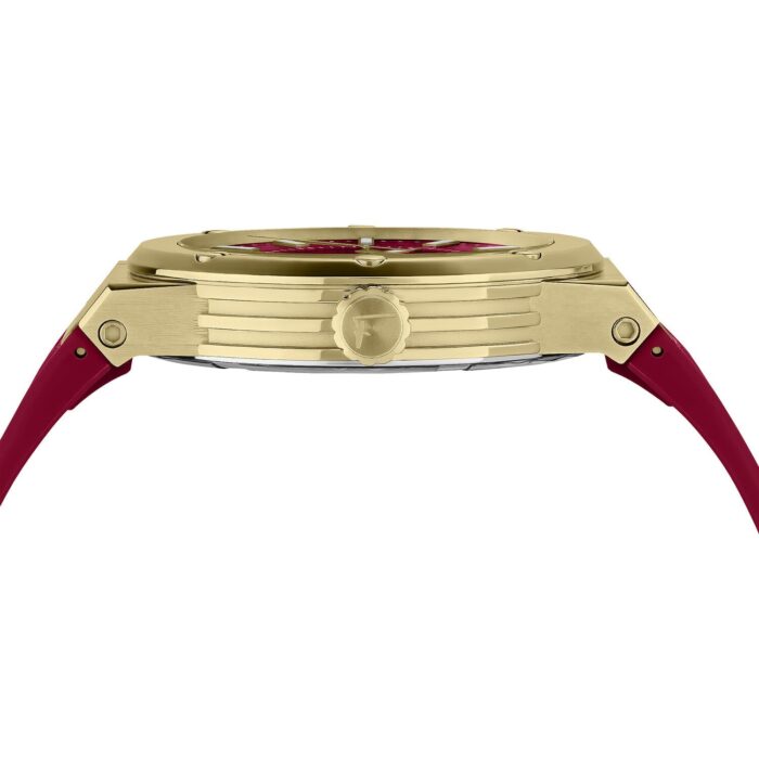 Salvatore Ferragamo F-80 Classic Red Dial Red Rubber Strap Watch for Men - SFHY02422 - Image 2