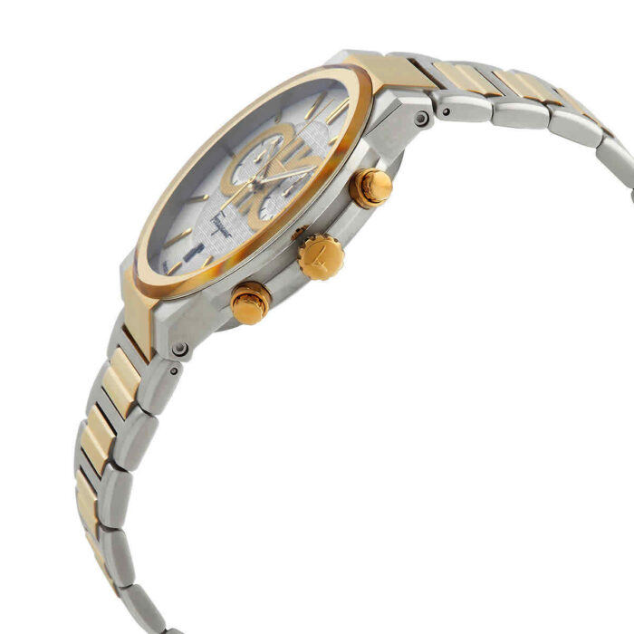 Salvatore Ferragamo F-80 Classic White Dial Two Tone Steel Strap Watch for Men - SFME00821 - Image 5