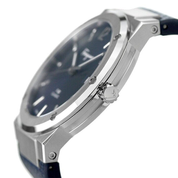 Salvatore Ferragamo F-80 Classics Blue Dial Blue Leather Strap Watch for Men - SFDT00719 - Image 5