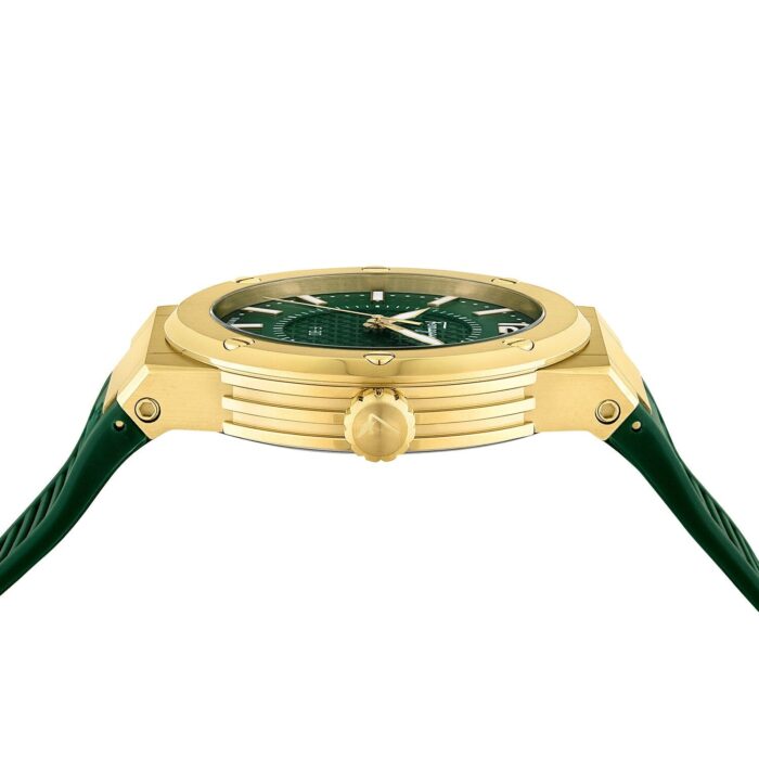 Salvatore Ferragamo F-80 Green Dial Green Rubber Strap Watch for Men - SFHY02022 - Image 2