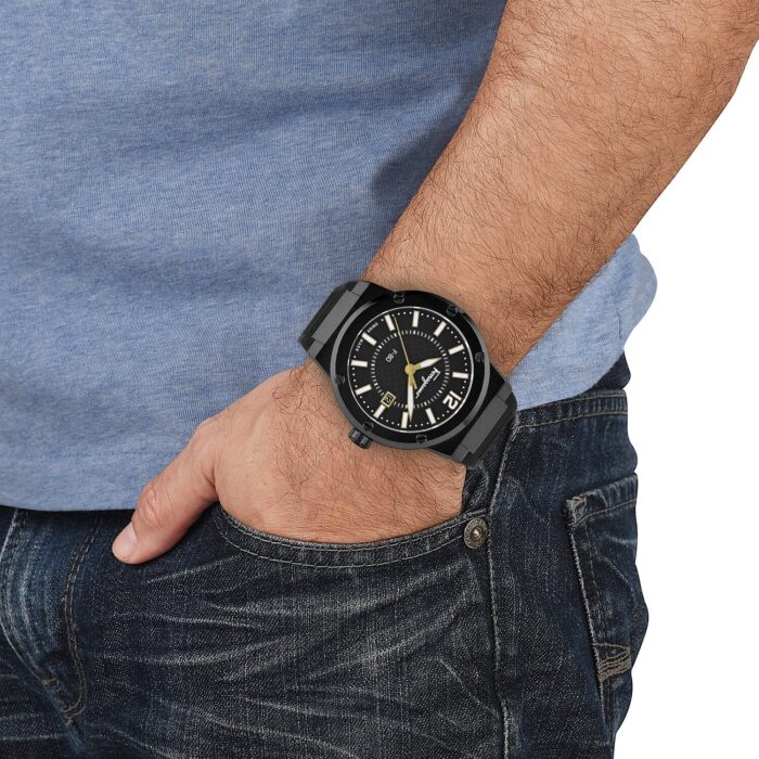 Salvatore Ferragamo F-80 Quartz Black Dial Black Rubber Strap Watch for Men - SFHY01622 - Image 5