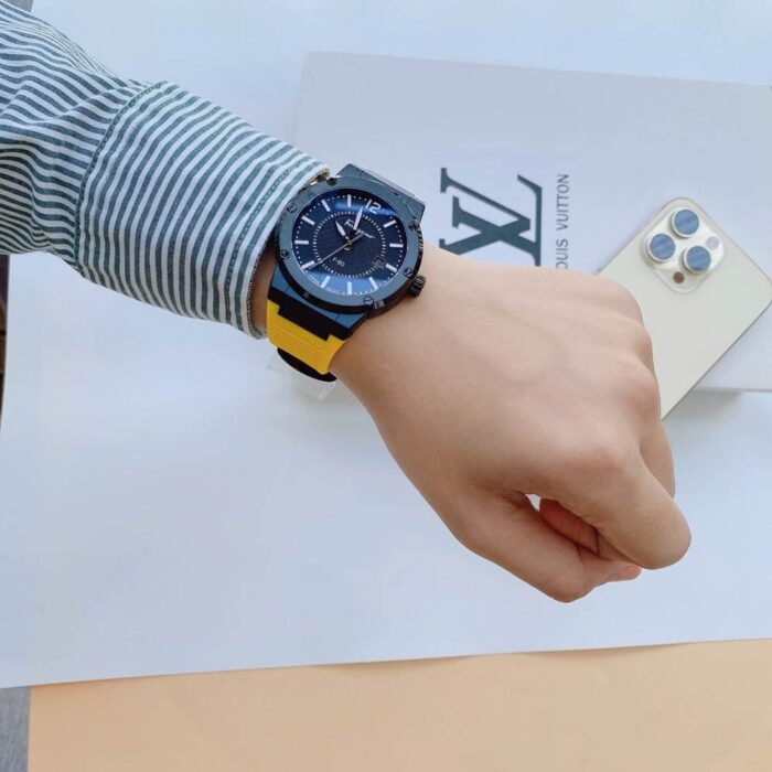 Salvatore Ferragamo F-80 Quartz Black Dial Yellow Rubber Strap Watch for Men - SFHY01522 - Image 7