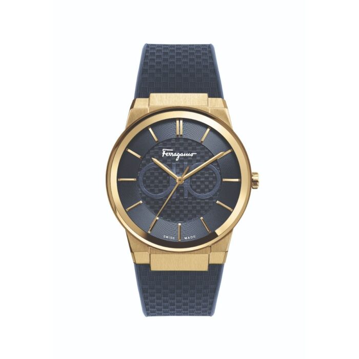 Salvatore Ferragamo Sapphire Blue Dial Blue Rubber Strap Watch for Men - SFHP00220 - Image 2