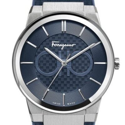Salvatore Ferragamo Sapphire Blue Dial Blue Silicone Strap Watch for Men - SFHP00120