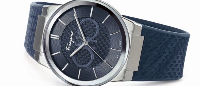 Salvatore Ferragamo Sapphire Blue Dial Blue Silicone Strap Watch for Men - SFHP00120 - Image 3