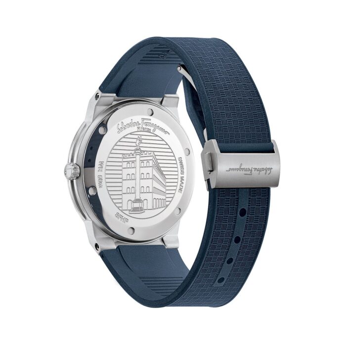 Salvatore Ferragamo Sapphire Blue Dial Blue Silicone Strap Watch for Men - SFHP00120 - Image 6