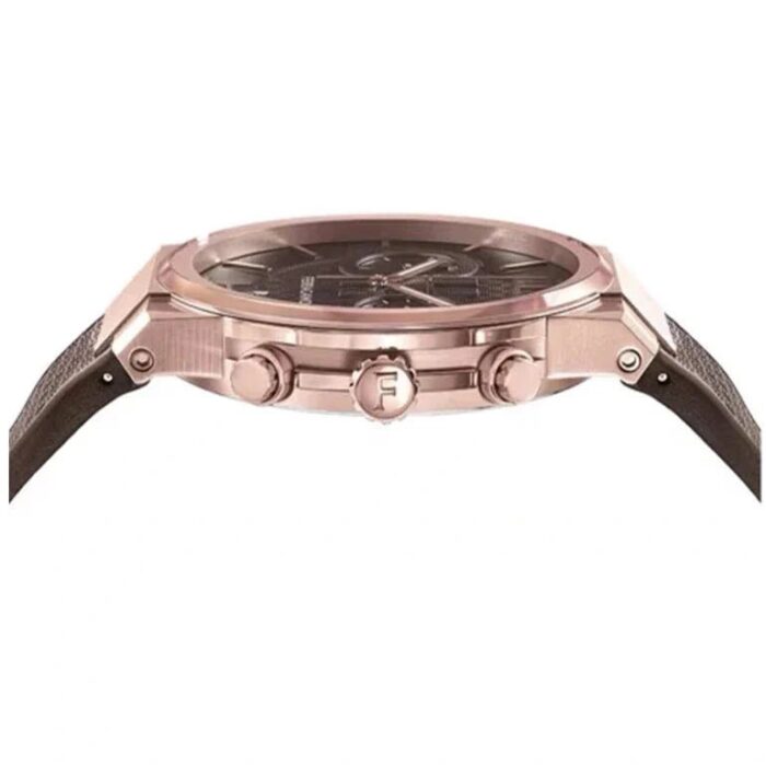 Salvatore Ferragamo Sapphire Chrono Brown Dial Brown Rubber Strap Watch for Men - SFME01023 - Image 4