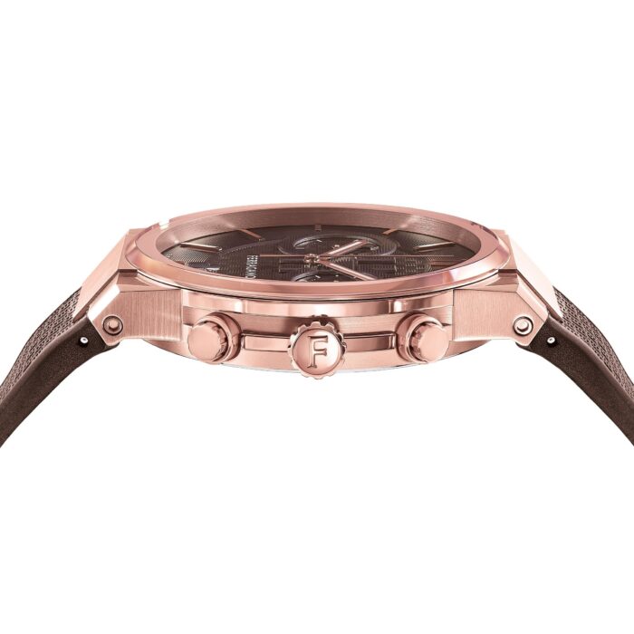Salvatore Ferragamo Sapphire Chrono Brown Dial Brown Rubber Strap Watch for Men - SFME01023 - Image 5