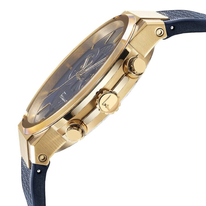 Salvatore Ferragamo Sapphire Chronograph Blue Dial Blue Silicone Strap Watch for Men - SFME00221 - Image 3