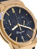 Salvatore Ferragamo Sapphire Chronograph Blue Dial Blue Silicone Strap Watch for Men - SFME00221