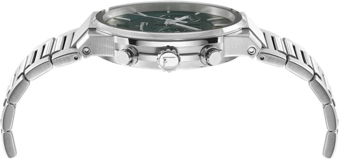 Salvatore Ferragamo Sapphire Chronograph Green Dial Silver Steel Strap Watch for Men - SFME00421 - Image 7