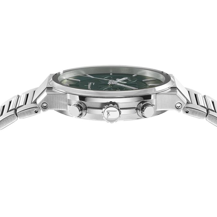 Salvatore Ferragamo Sapphire Chronograph Green Dial Silver Steel Strap Watch for Men - SFME00421 - Image 8