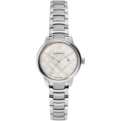 Burberry Ladies Silver The Classic 32mm Watch - BU10108