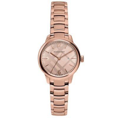 Burberry Ladies Rose Gold 32mm Watch - BU10116