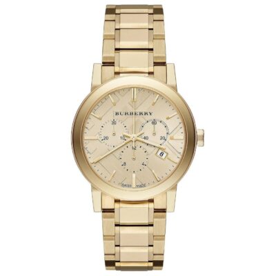 Burberry Gold Tone Chronograph 38mm Watch - BU9753