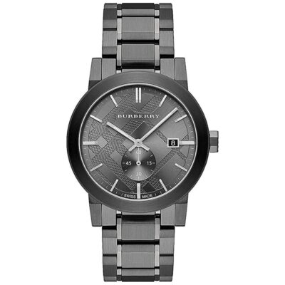 Burberry Men's Gunmetal Grey Chronograph 42mm Watch - BU9902