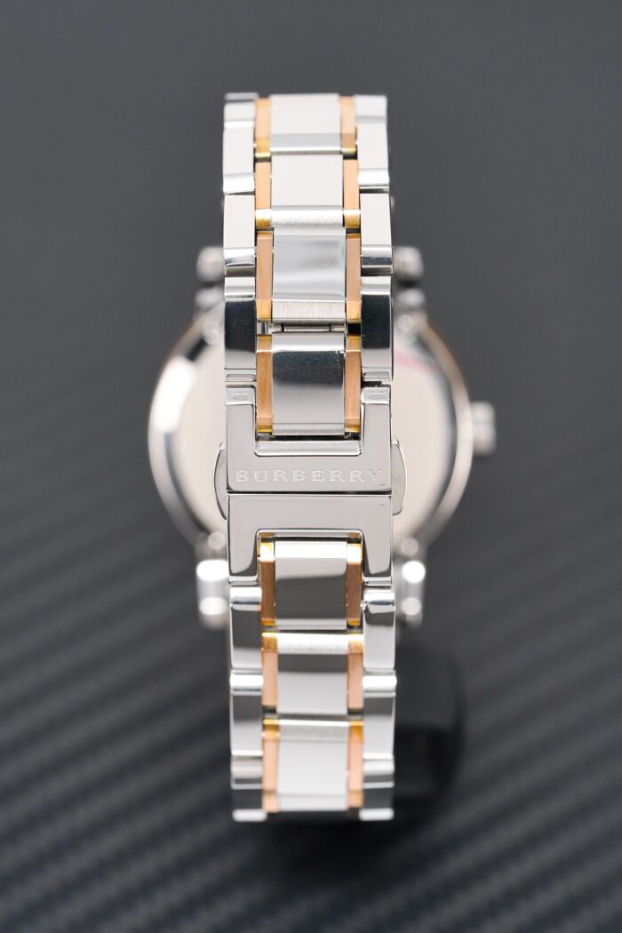 Burberry Ladies Watch Check Stamped Two Tone 34mm - BU9105 - Image 2