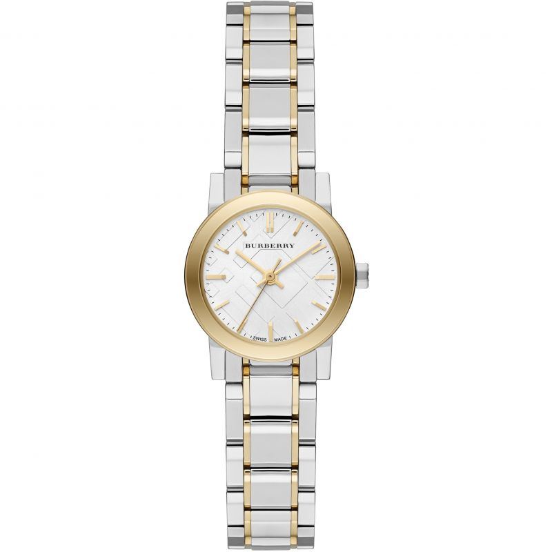 Burberry Ladies Watch The City 26mm Two Tone Gold - BU9217