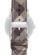 Burberry Ladies Watch The City 34mm Smoke Check Strap - BU9118