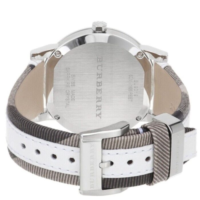 Burberry Ladies Watch The City Check White - BU9019 - Image 2