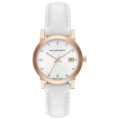 Burberry Ladies Watch The City Diamond 34MM Rose Gold - BU9130