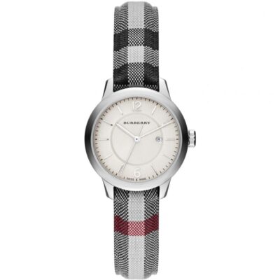 Burberry Ladies Watch The Classic Horseferry 32mm Silver - BU10103