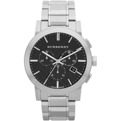 Burberry Men's Watch Chronograph The City 42mm Black - BU9351
