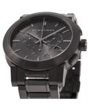 Burberry Men's Watch Chronograph The City 42mm Black PVD - BU9354