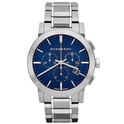 Burberry Men's Watch Chronograph The City 42mm Blue - BU9363