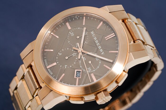 Burberry Men's Watch Chronograph The City 42mm Rose Gold - BU9353 - Image 2