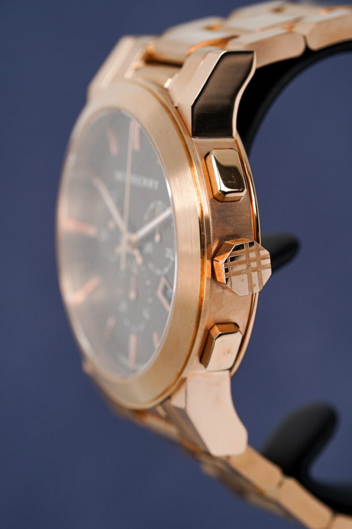 Burberry Men's Watch Chronograph The City 42mm Rose Gold - BU9353 - Image 4