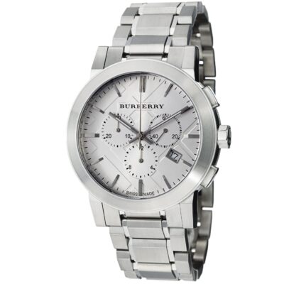 Burberry Men's Watch Chronograph The City 42mm Silver - BU9350