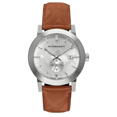 Burberry Men's Watch The City Silver Brown - BU9904
