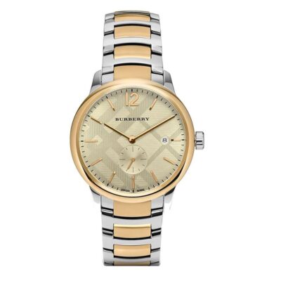 Burberry Men's Watch The Classic 40mm Two Tone Gold - BU10011