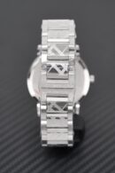 Burberry Unisex Watch The City 38mm Engraved Checked Steel - BU9037
