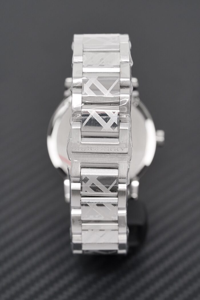 Burberry Unisex Watch The City 38mm Engraved Checked Steel - BU9037 - Image 3