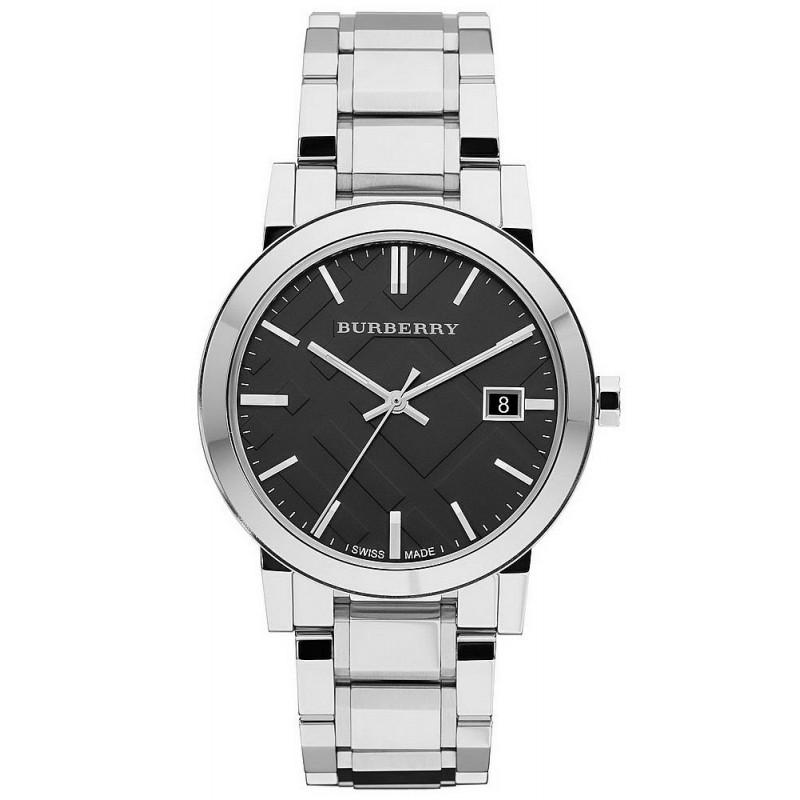 Burberry Unisex Watch The City 38mm Steel Black - BU9001