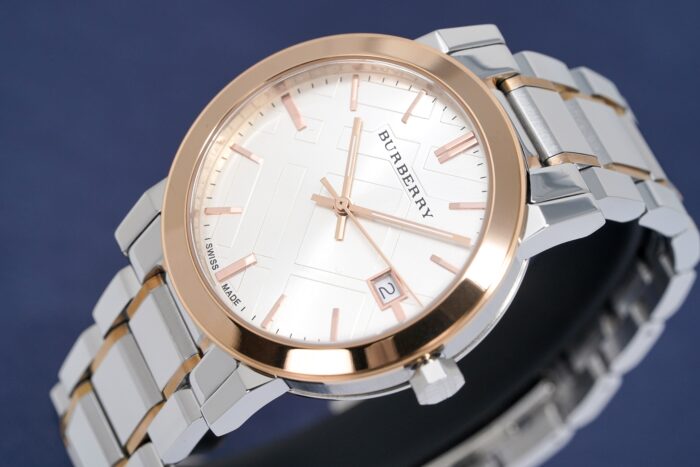 Burberry Unisex Watch The City 38mm Two Tone Rose Gold - BU9006 - Image 3
