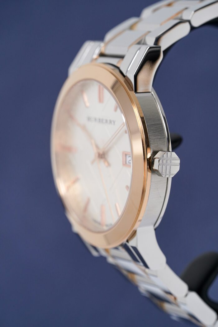 Burberry Unisex Watch The City 38mm Two Tone Rose Gold - BU9006 - Image 4