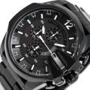 Diesel Men's Chronograph Mega Chief Black PVD Watch - DZ4283
