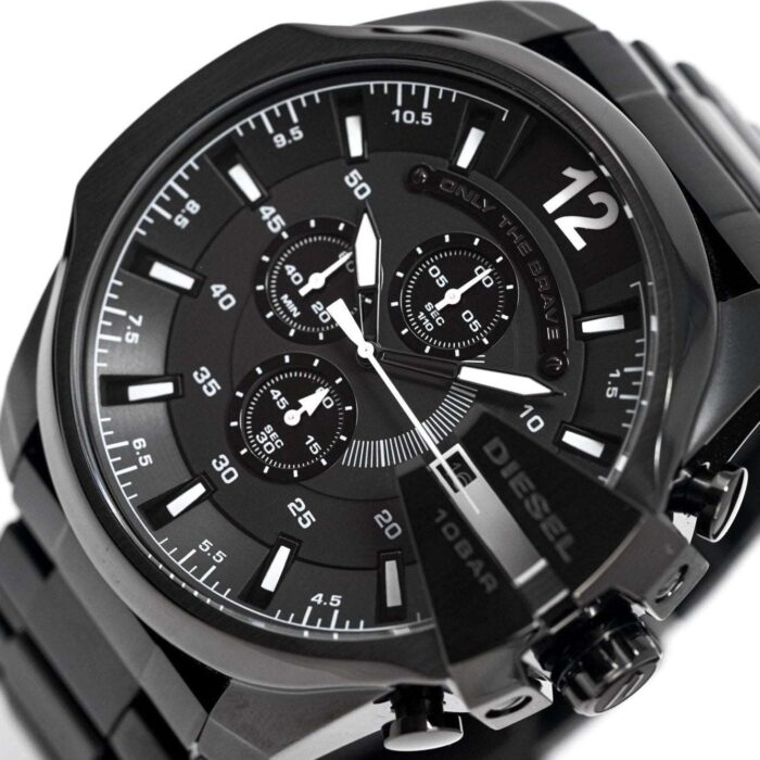 Diesel Men's Chronograph Mega Chief Black PVD Watch - DZ4283 - Image 2