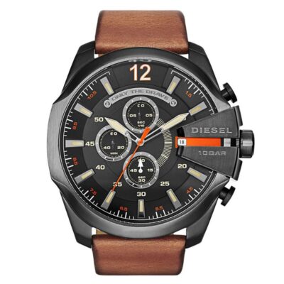 Diesel Men's Mega Chief Brown Chronograph Watch - DZ4343