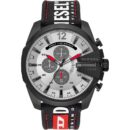 Diesel Men's Chronograph Mega Chief Black Grey Watch - DZ4512