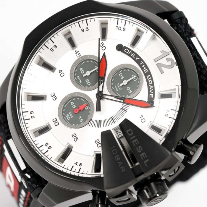 Diesel Men's Chronograph Mega Chief Black Grey Watch - DZ4512 - Image 2