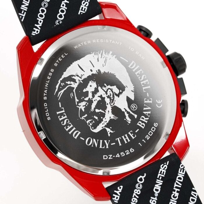 Diesel Men's Chronograph Mega Chief Red Watch - DZ4526 - Image 4